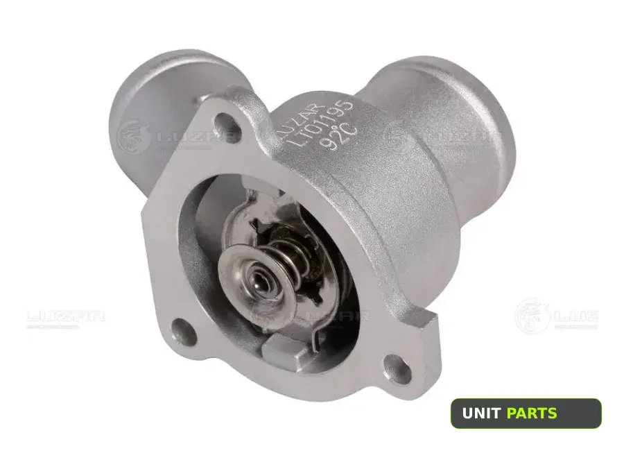 LUZAR LT01195 Термостат с ниж. крышкой для а/м ВАЗ 1117-19 Калина (зимний 92°C) LT01195