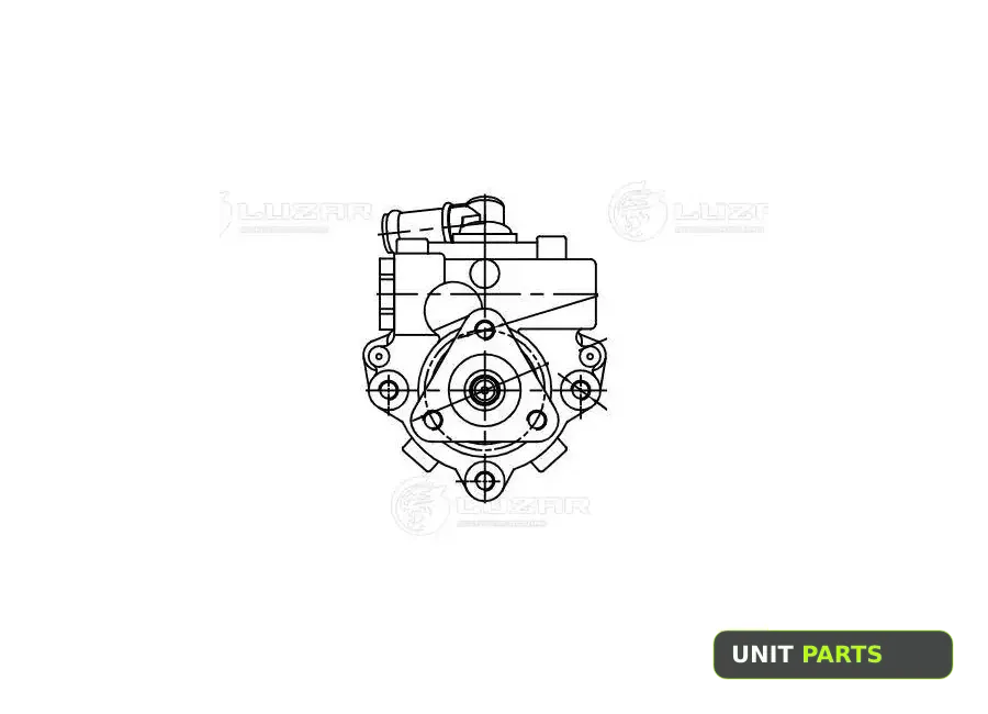 LUZAR LPS0301 Насос ГУР для ам ГАЗель Next Cummins ISF2.8 (LPS 0301)