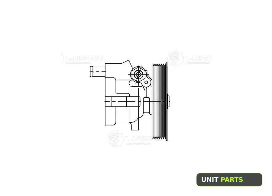 LUZAR LPS0902 Насос ГУР ам Renault Logan (08-),Duster (11-),Megane (96-) 1.6i,2.0i LPS0902
