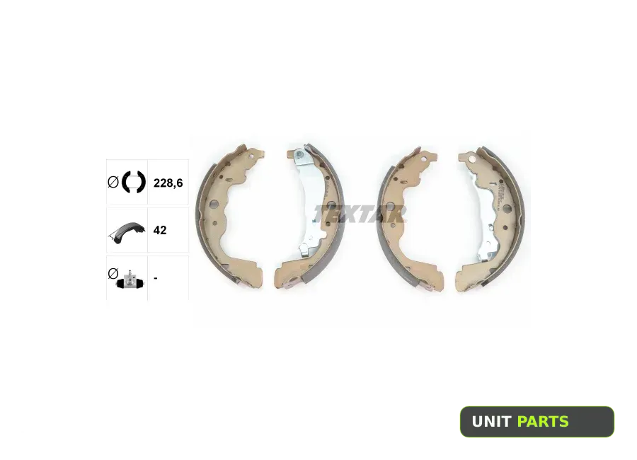 TEXTAR 91069300 Колодки тормозные барабанные задний RENAULT DUSTER/KANGOO/LARGUS 04-