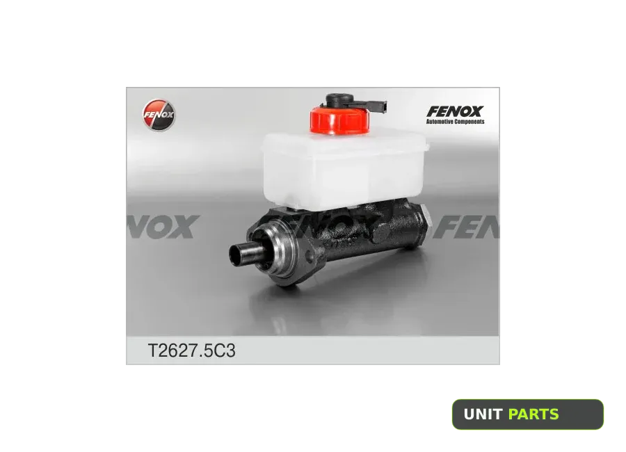 FENOX T2627.5C3 Цилиндр тормозной главный чугун с бачком и датчиком ГАЗ 2410 T2627.5C3