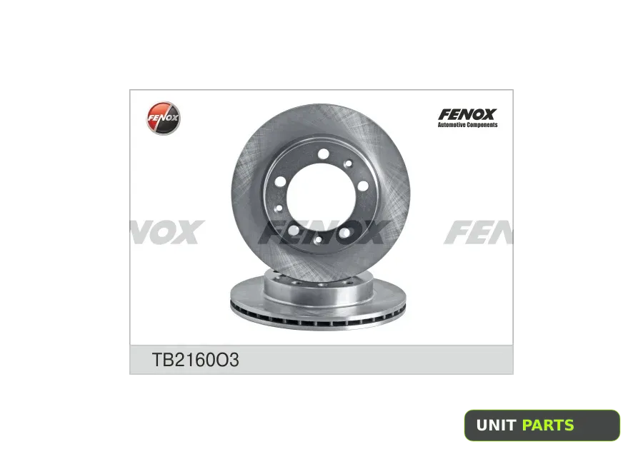 FENOX TB2160 O3 Диск тормозной УАЗ 3160 1шт тв 2160 FENOX TB2160 O3