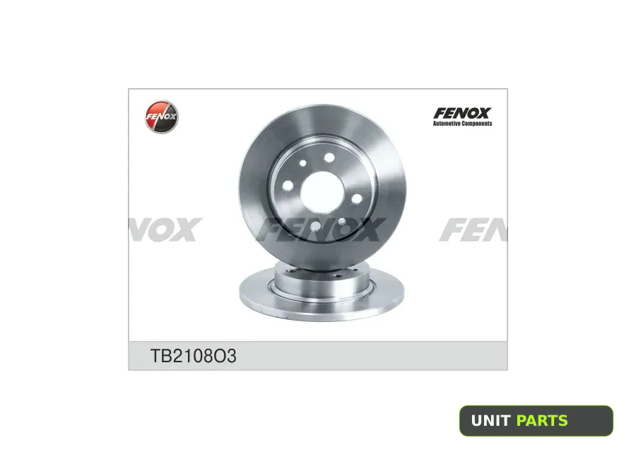 FENOX TB2108 O3 Диск тормозной ВАЗ 2108 TB2108 FENOX TB2108 O3