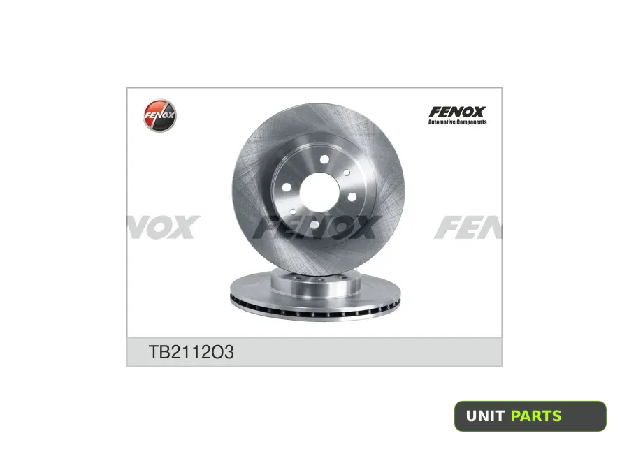 FENOX TB2112 O3 Диск тормозной ВАЗ 2112  тв 211203 FENOX TB2112 O3