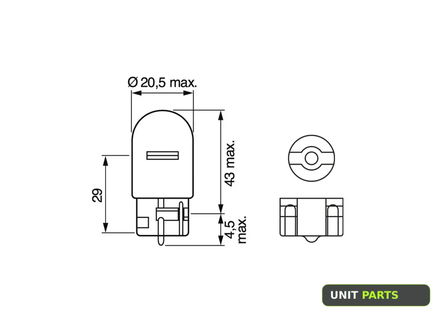 BOSCH 1987302251 Лампа Pure Light Standart W21W 12V [21W] [картон]
