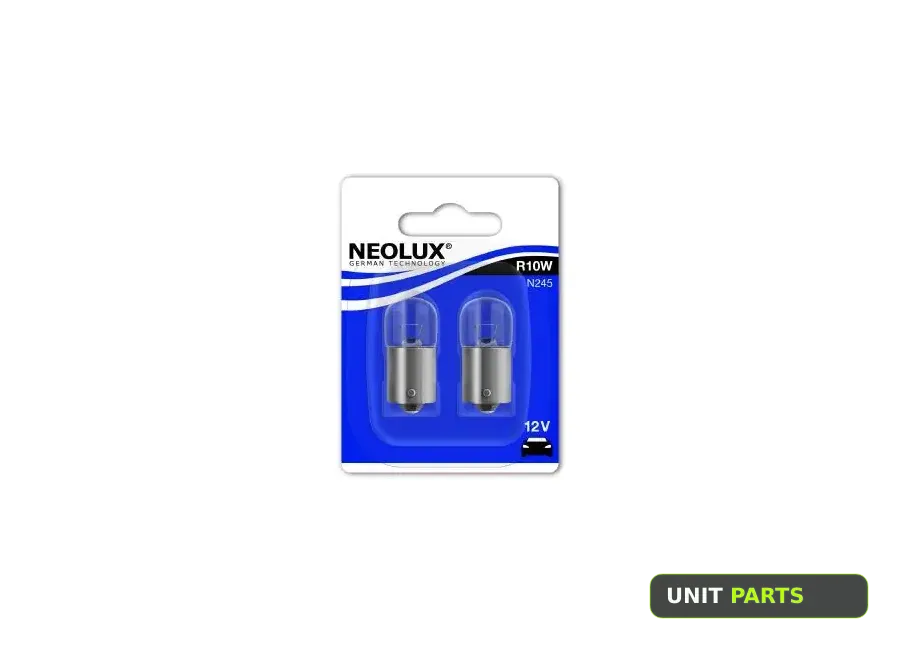 NEOLUX N245-02B R10W 12V (10W) Лампа парковочная, блистер (К-кт 2шт.)