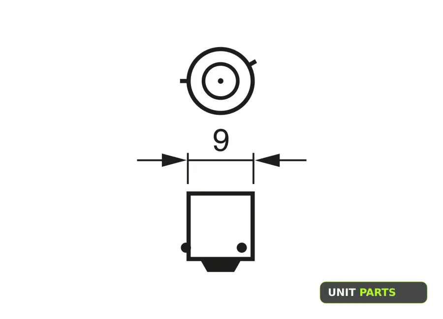 BOSCH 1987302809 Лампа накаливания ECO H6W 12V 6W BAX9s