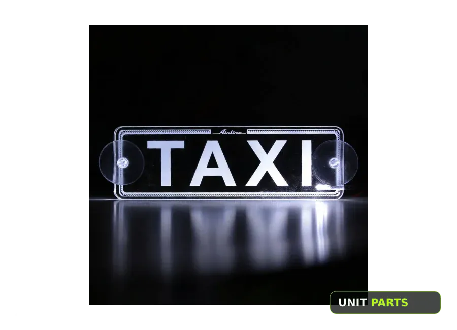 AIRLINE ATL-12-03 Знак ТАКСИ LED салонный с подсветкой 12В AIRLINE ATL-12-03