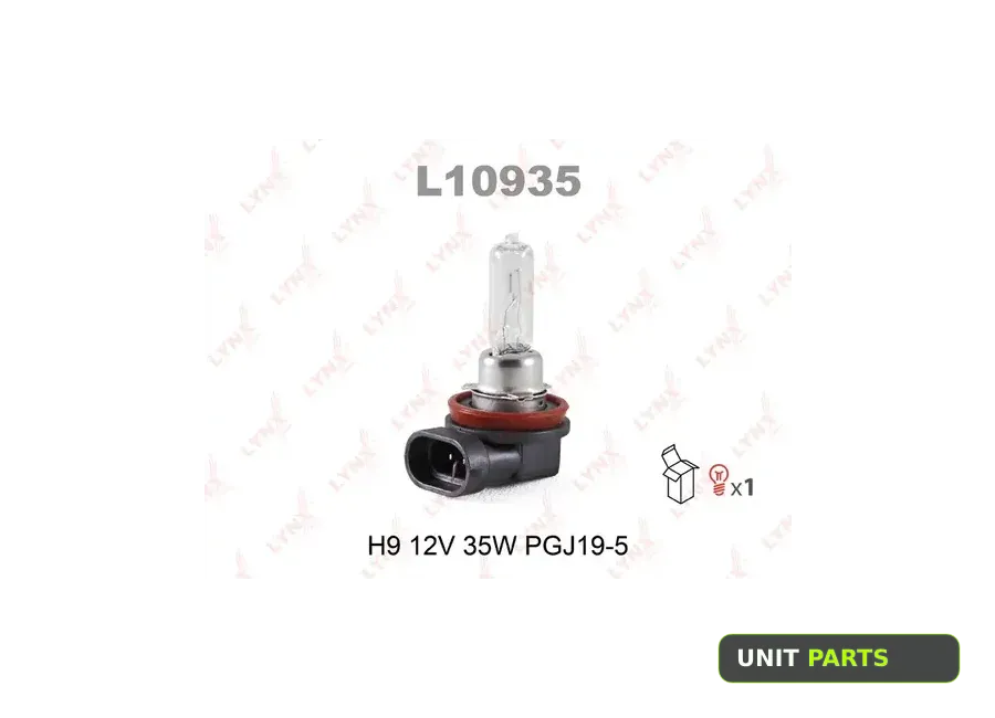 LYNXauto L10935 Лампа 12V H9 35W PGJ19-5 LYNXauto 1 шт. картон L10935