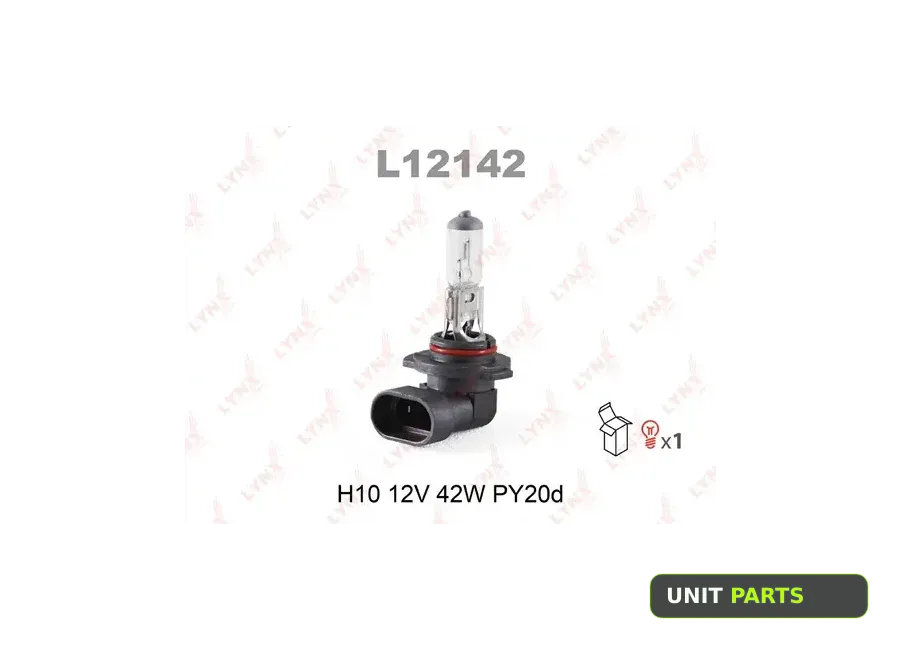 LYNXauto L12142 Лампа 12V H10 42W PY20d LYNXauto 1 шт. картон L12142