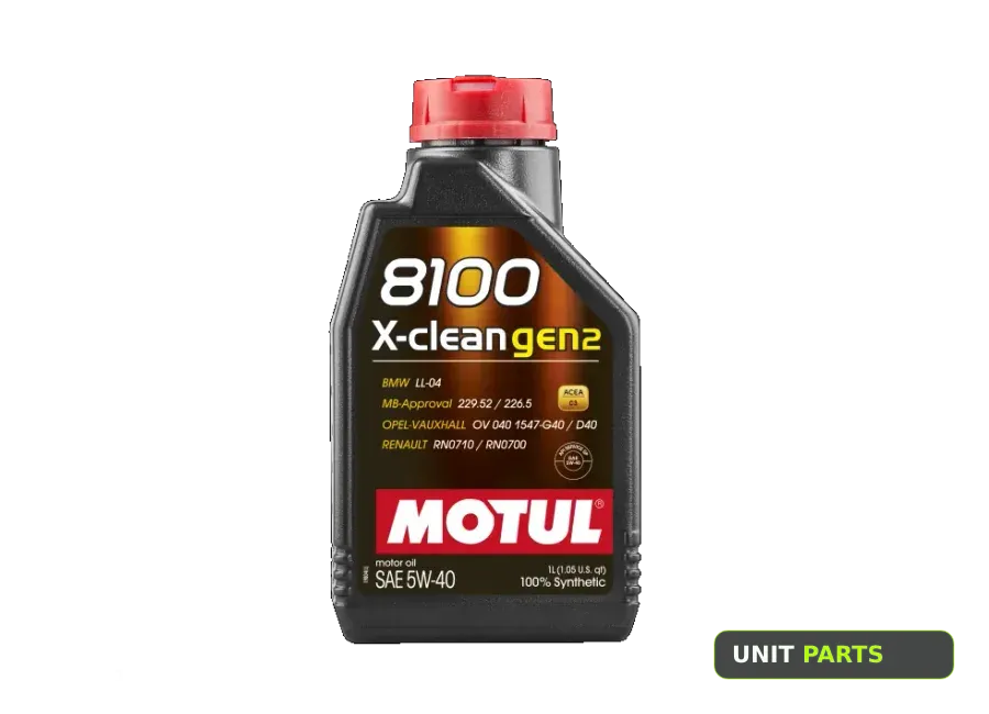 MOTUL 109761 Масло моторное синтетическое Motul 8100 X-CLEAN GEN2 5W-40 (1л)
