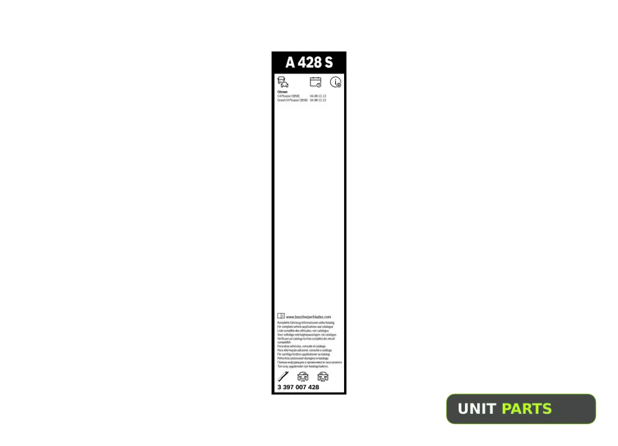 BOSCH 3397007428 Стеклоочиститель Aerotwin 800mm/750mm ком/кт