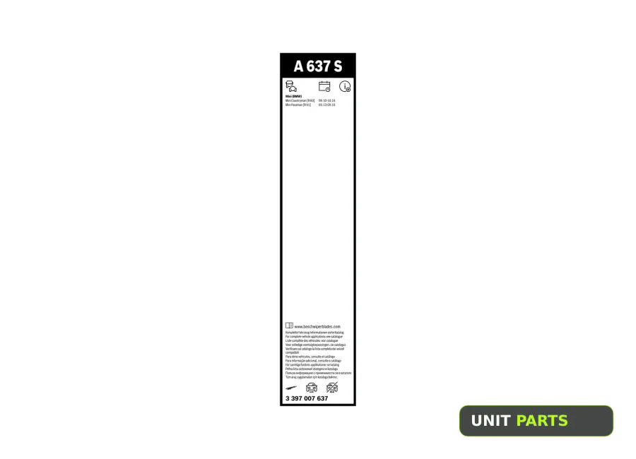 BOSCH 3397007637 Щетка стеклоочистителя 3397007637